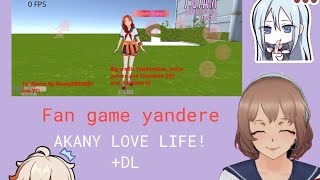 FAN GAME YANDERE SIMULATOR Akany love life🤍DL 💕 [upl. by Rubi592]