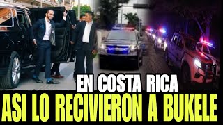 URGENTE  DISP0SITIV0 DE SEGURID4D CON LA QUE LLEG0 NAYIB BUKELE A COSTA RICA [upl. by Bunch]