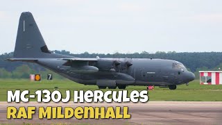 Lockheed Martin MC130J Hercules Commando II • RAF Mildenhall [upl. by Aneehsak414]