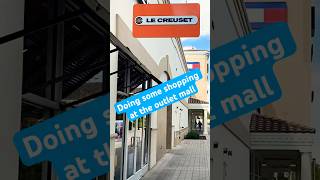 Doing some shopping at Le Creuset lecreuset shopping outlet christmas cooking cookware [upl. by Eintroc853]