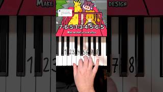 My Ordinary Life The Living Tombstone Piano Tutorial shorts [upl. by Otrebor]