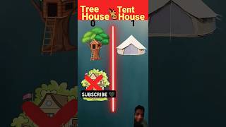 Treehouse vs tanthouse 🖤🖤 please like and subscribe 🖤sonukr06 trending shorts video vaira 🖤🙏 [upl. by Analahs]