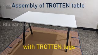 IKEA Trotten Worktable  step by step FULL Assembly [upl. by Jilli]