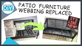 How to Replace Your Patio Furniture Webbing Without Spending a Fortune [upl. by Cown]