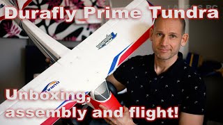 Durafly Prime Tundra PNP  Unboxing assembly and flight [upl. by Yslehc342]