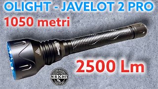 Recensione torcia tattica OLIGHT Javelot 2 PRO 1050 metri  2500 lumens Ricaricabile migliore [upl. by Ernaldus]