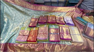 chickpet Bangalore wholesale silk sareesSingle saree courier available [upl. by Charissa]