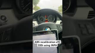 E92 ABS Re calibration using INPA 335 335i bmw e92 INPA 3series [upl. by Lenoj]