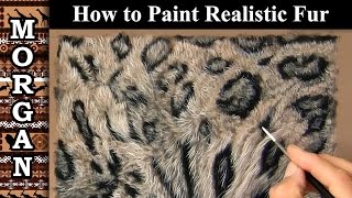 How to paint Fur  Jason Morgan  Wildlife Art [upl. by Ugo]