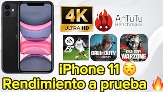 A prueba IPHONE 11 RENDIMIENTO  CAMARA 4k [upl. by Addis]