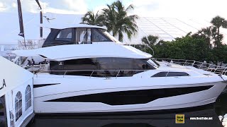 2022 Aquila 70 Luxury Power Catamaran  Walkaround Tour  2021 Fort Lauderdale Boat Show [upl. by Nihcas]