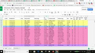 Advanced Voter list In Excel short version  Voter List In Excel  Pdf To Excel Convet Voter List [upl. by Katt197]