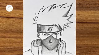 Kakashi Hatake drawing step by step  Anime drawing step by step  Easy drawing ideas for beginners [upl. by Hime400]