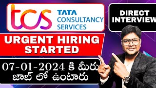 TCS MEGA HIRING  TCS Recruitment 2024  TCS Freshers Hiring  Latest Jobs in Telugu  VtheTechee [upl. by Ketchum]