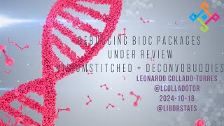 20241018 Debugging Bioconductor packages under review visiumStitched and DeconvoBuddies [upl. by Atenik]