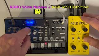 KORG Volca Nubass  Acid Tool Distortion [upl. by Kinney312]