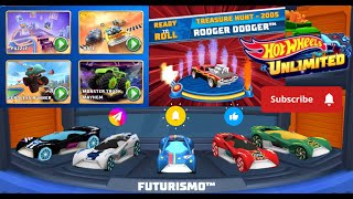 Hot Wheels Unlimited Mattel Games PUZZLE RACE AND ENDLESS RUNNER WITH FUTURISMO FOR RODGER DODGER🔥🔥 [upl. by Sayles]