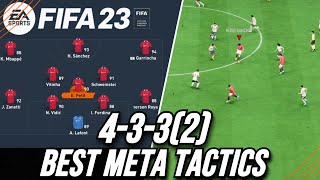 FIFA 23 BEST META 4332 CUSTOM TACTICS  Best Custom Tactics Post Patch [upl. by Elbys]