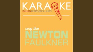 Teardrop In the Style of Newton Faulkner Karaoke with Background Vocal [upl. by Crescin675]