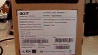 Acer V223HQ 215quot LCD monitor [upl. by Ummersen]