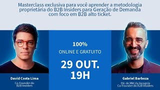 Masterclass  Geração de Demanda B2B  LinkedIn Ads para contas de alto ticket [upl. by Mccully]