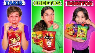 LAST TO STOP EATING SPICY CHIPS WINS MYSTERY PRIZE [upl. by Davita]