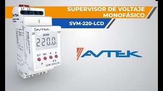 Supervisor de voltaje monofásico  SVM 220LCD [upl. by Anavoj]