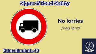 Lesson no 58 50 Important ROAD SIGNS That You Need To Know When Driving  Traffic Signs [upl. by Willet875]