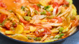 Fenchel Gemüse Rezept mal anders mit Tomaten und Kartoffeln in leckerer Tomatensoße ohne Béchamel [upl. by Ledah]