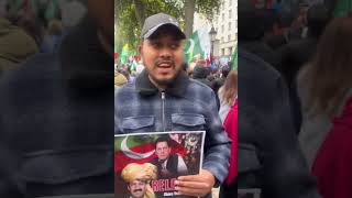 A Great Message from a Bangladeshi Citizen in UK Protest for release of Imran Khan [upl. by Annelise677]