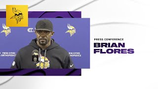 Brian Flores Talks About Vikings Defenses Strong Outing at Jaguars amp Blake Cashmans Importance [upl. by Aicnatsnoc827]