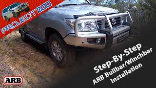 Land Cruiser 200 ARB bullbar stepbystep install [upl. by Matuag]