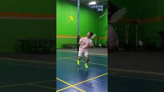 How Good Is Your Badminton Backhand Technique 🔥 [upl. by Eicyaj586]