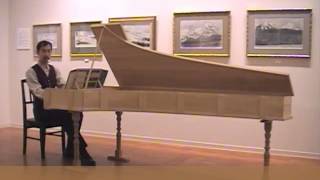 Lodovico Giustini  SUONATA VIII played on a copy of 1726 Cristofori Piano 1999 Nobuo Yamamoto [upl. by Brigette478]