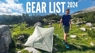 My Backpacking Gear List for 2024 [upl. by Atilegna626]