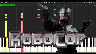 Robocop Theme  Synthesia  Piano Tutorial  Beginner [upl. by Olegnalehcim433]