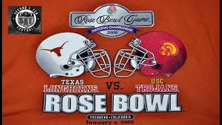 Second amp Ten Football  Alternate Replay 2006 Rose Bowl Texas 2 Longhorns vs USC Trojans 1 [upl. by Etnomed]