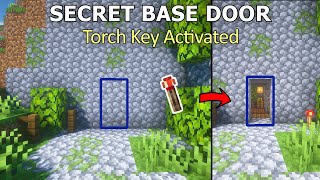 Minecraft EASY Secret Door Survival  Bedrock  Java [upl. by Noivert]