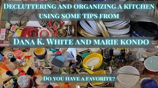 Declutteringorganizing a kitchen using tips from Dana K White and Marie Kondo kitchen declutter [upl. by Ocisnarf]