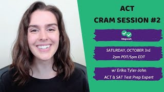 The ACT Test Cram Session 2 Live QampA on 10320 [upl. by Kelila]