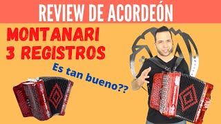 Review Acordeón Montanari 3 Registros [upl. by Ahsirhcal]