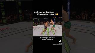 Conor McGregor vs Jose Aldo 👊🏼 13 Sekunden Knockout 😳 ufc mma conormcgregor josealdo ko [upl. by Zita]