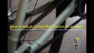 How to Adjust Carbon Belt Tension on an eBike no phone app required [upl. by Lindblad889]