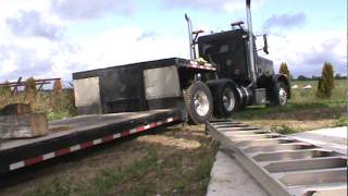 Peterbuilt Transport Truck Stuck in Mud [upl. by Suolekcin]