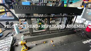 How to easily disassemble a Peloton Tread treadmill to move it peloton [upl. by Paul348]