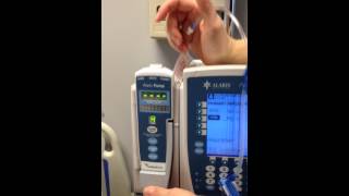 Primary infusion and IV pump set up [upl. by Jablon]