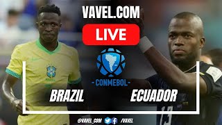 🔴LIVE  Brazil vs Ecuador  World Cup Conmebol Qualifiers 2026  Full Match Streaming [upl. by Ahsyad]