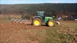 Pflügen 2015 mit John Deere 6910 [upl. by Eibob]