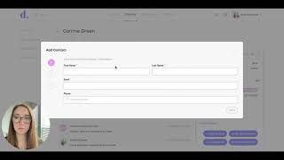 Adding a Contact to the Client Profile in Doulado [upl. by Nowtna262]