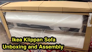 Ikea klippan Sofa unboxing and Assembly  Canada Vlogs [upl. by Gutow27]